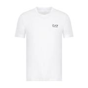 Minimalistisch T-shirt met korte mouwen Emporio Armani EA7 , White , H...