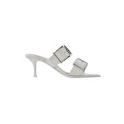 Leather heels Alexander McQueen , White , Dames