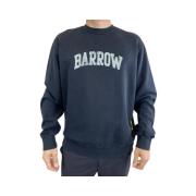 Zwarte Sweatshirt Over Model 180cm 76kg Barrow , Black , Heren