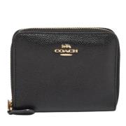 Pre-owned Leather wallets Coach Pre-owned , Black , Dames