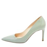 Pre-owned Leather heels Prada Vintage , Green , Dames