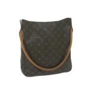 Pre-owned Coated canvas handbags Louis Vuitton Vintage , Brown , Dames