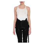 Kort Jersey Tank Top Rick Owens , White , Dames