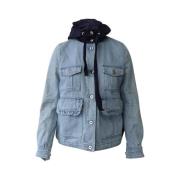 Pre-owned Cotton outerwear Moncler Pre-owned , Blue , Dames