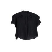 Pre-owned Silk tops Isabel Marant Pre-owned , Black , Dames