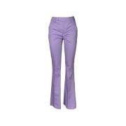 Dames Flared Broek. NorHeren Taille. Slim Fit Dondup , Purple , Dames