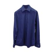 Pre-owned Cotton tops Yves Saint Laurent Vintage , Blue , Heren