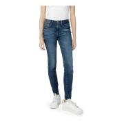 Blauwe Versleten Jeans Vrouwen Lente/Zomer Guess , Blue , Dames