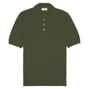 Linnen Katoen Groene Polo Shirt Altea , Green , Heren