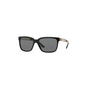 Stijlvolle Zwarte Zonnebril Versace , Black , Unisex