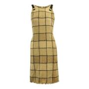 Pre-owned Wool dresses Chanel Vintage , Yellow , Dames