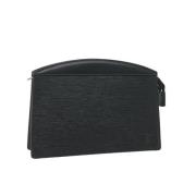 Pre-owned Leather clutches Louis Vuitton Vintage , Black , Dames