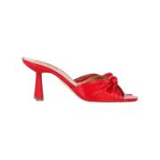 Pre-owned Leather mules Aquazzura Pre-owned , Red , Dames