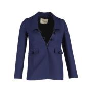 Pre-owned Polyester outerwear Mulberry Pre-owned , Blue , Dames