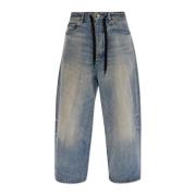 Vintage Effect Jeans Balenciaga , Blue , Dames