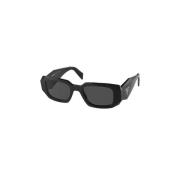 Zwarte zonnebril met 1Ab5S0 model Prada , Black , Dames