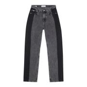 Zwarte rits knoop jeans dames Calvin Klein Jeans , Gray , Dames