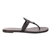 Leren sandalen voor warm weer Tory Burch , Black , Dames