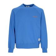 Raglan Crewneck Sweatshirt CAT , Blue , Heren