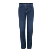 Blauwe Gewassen Denim Jeans Emporio Armani , Blue , Heren