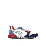 Bicolor Sneakers met Rubberen Zool W6Yz , Multicolor , Heren