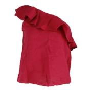 Pre-owned Linen tops Isabel Marant Pre-owned , Red , Dames