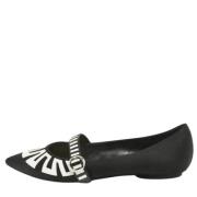 Pre-owned Satin flats Louis Vuitton Vintage , Black , Dames