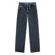 Straight Jeans - 2001 D-Macro Diesel , Gray , Heren