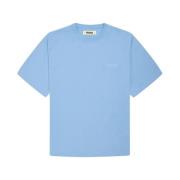Casual Ronde Hals Logo T-shirt Woodbird , Blue , Heren