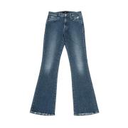High-rise kickflare jeans in donkerblauw 3X1 , Blue , Dames