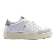 Witte Leren Sneakers met Grijze Detail Saint Sneakers , White , Heren