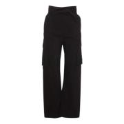 Zwarte Wijde Pijp Broek Pinko , Black , Dames