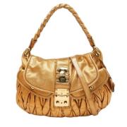 Pre-owned Leather handbags Miu Miu Pre-owned , Yellow , Dames