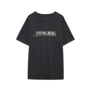 Doodle Korte Mouw T-shirt Anine Bing , Black , Dames