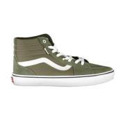 Groene hoge sneakers met contrastdetails Vans , Green , Heren