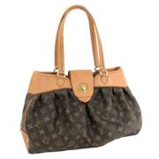 Pre-owned Canvas handbags Louis Vuitton Vintage , Brown , Dames