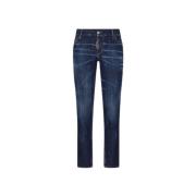 Jennifer Low Rise Jeans Dsquared2 , Blue , Dames