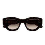 Cat Eye Zonnebril met Bio Nylon Lenzen Chloé , Brown , Dames