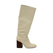 Pre-owned Leather boots Marni Pre-owned , Beige , Dames