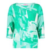 Geribbeld Sweatshirt met Modern Grafisch Patroon Betty Barclay , Multi...