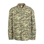 Camo Stuffed Shirt Jacket The North Face , Green , Heren