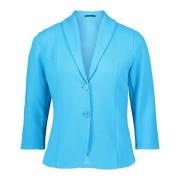 Elegant Button-Up Jersey Blazer Betty Barclay , Blue , Dames