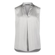 Elegante mouwloze blouse met ruchedetail Betty Barclay , Gray , Dames