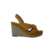 Pre-owned Leather sandals Mulberry Pre-owned , Yellow , Dames
