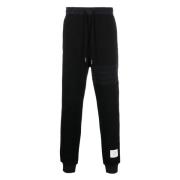 Comfortabele Lounge Sweatpants Thom Browne , Black , Heren