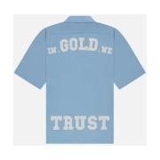 Strandblouse Heren Lichtblauw In Gold We Trust , Blue , Heren