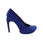 Pre-owned Suede heels Balenciaga Vintage , Blue , Dames