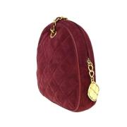 Pre-owned Suede handbags Chanel Vintage , Red , Dames