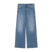 Heldere Blauwe Jeans Emporio Armani , Blue , Dames