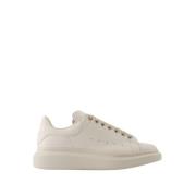 Beige Leren Oversized Sneakers Alexander McQueen , Beige , Heren